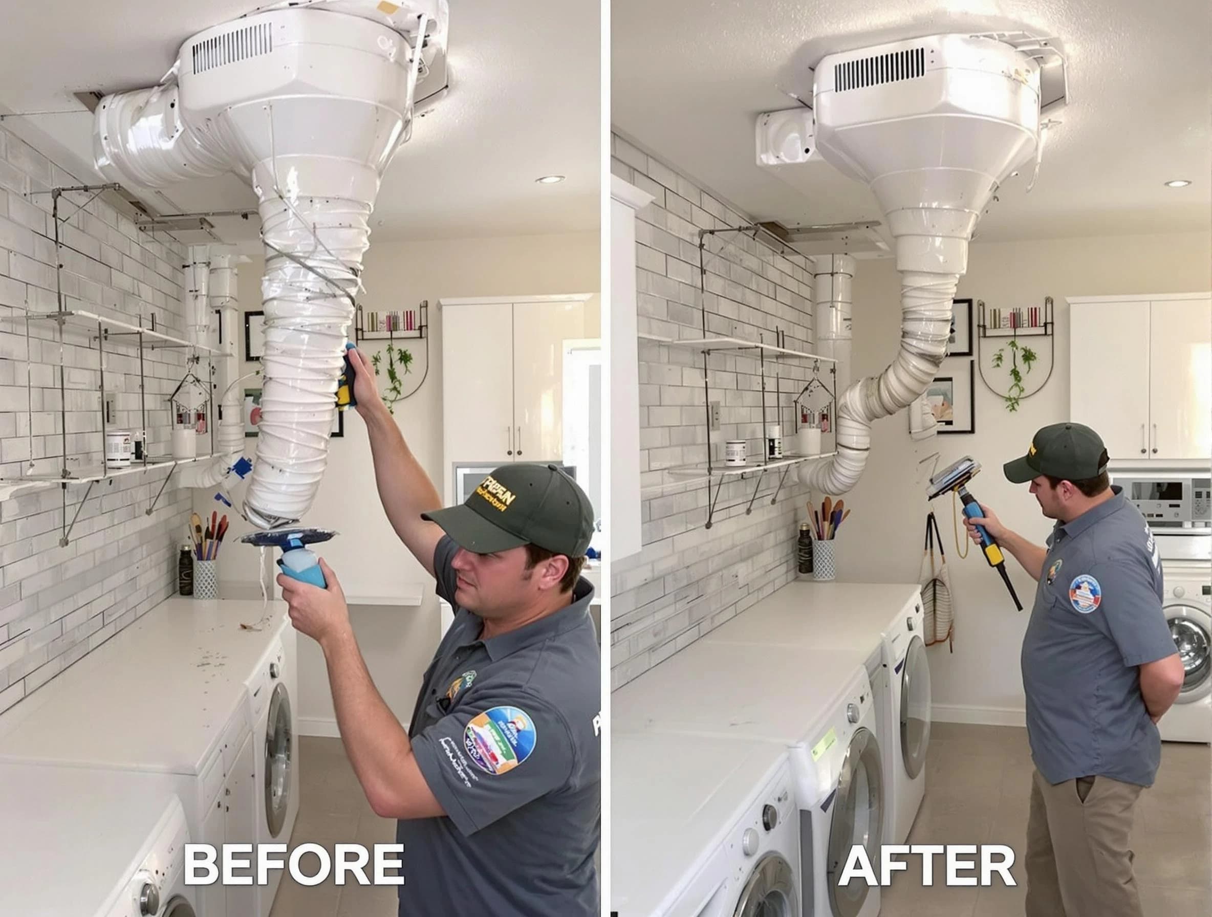 Professional dryer exhaust vent cleaning by Stockbridge Dryer Vent Cleaning in Stockbridge