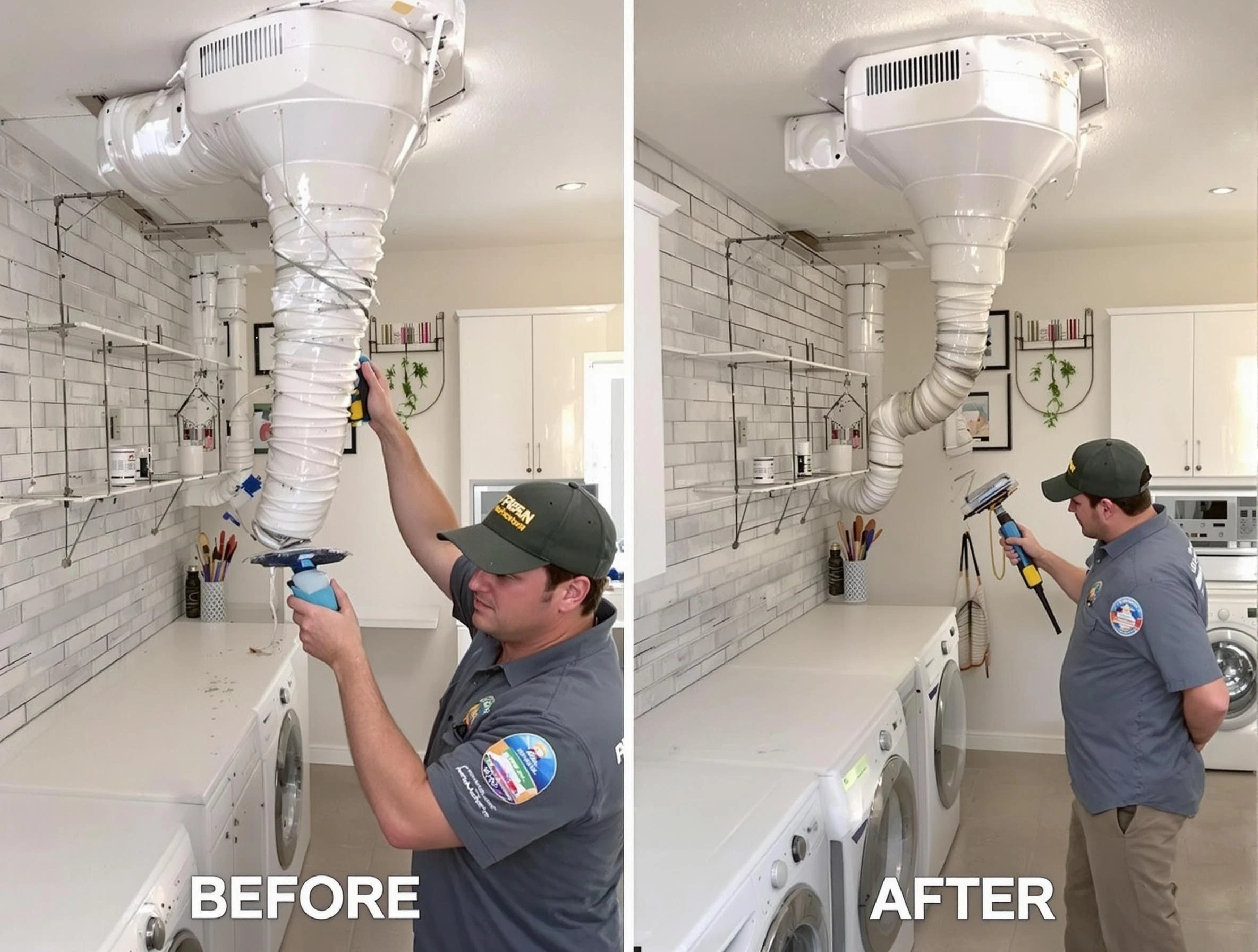 Professional dryer exhaust vent cleaning by Stockbridge Dryer Vent Cleaning in Stockbridge
