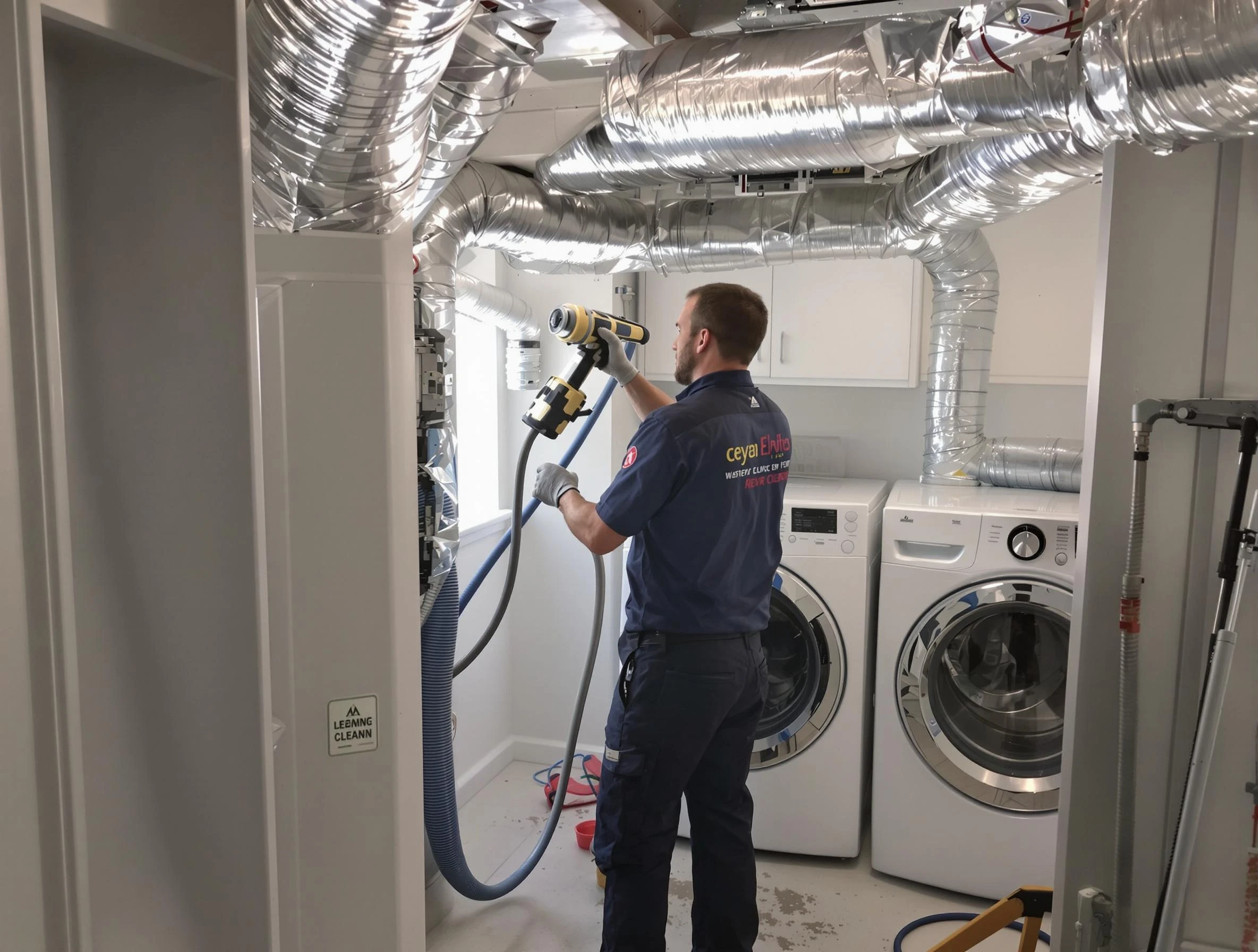 Stockbridge Dryer Vent Cleaning specialist using advanced equipment for thorough duct cleaning in Stockbridge